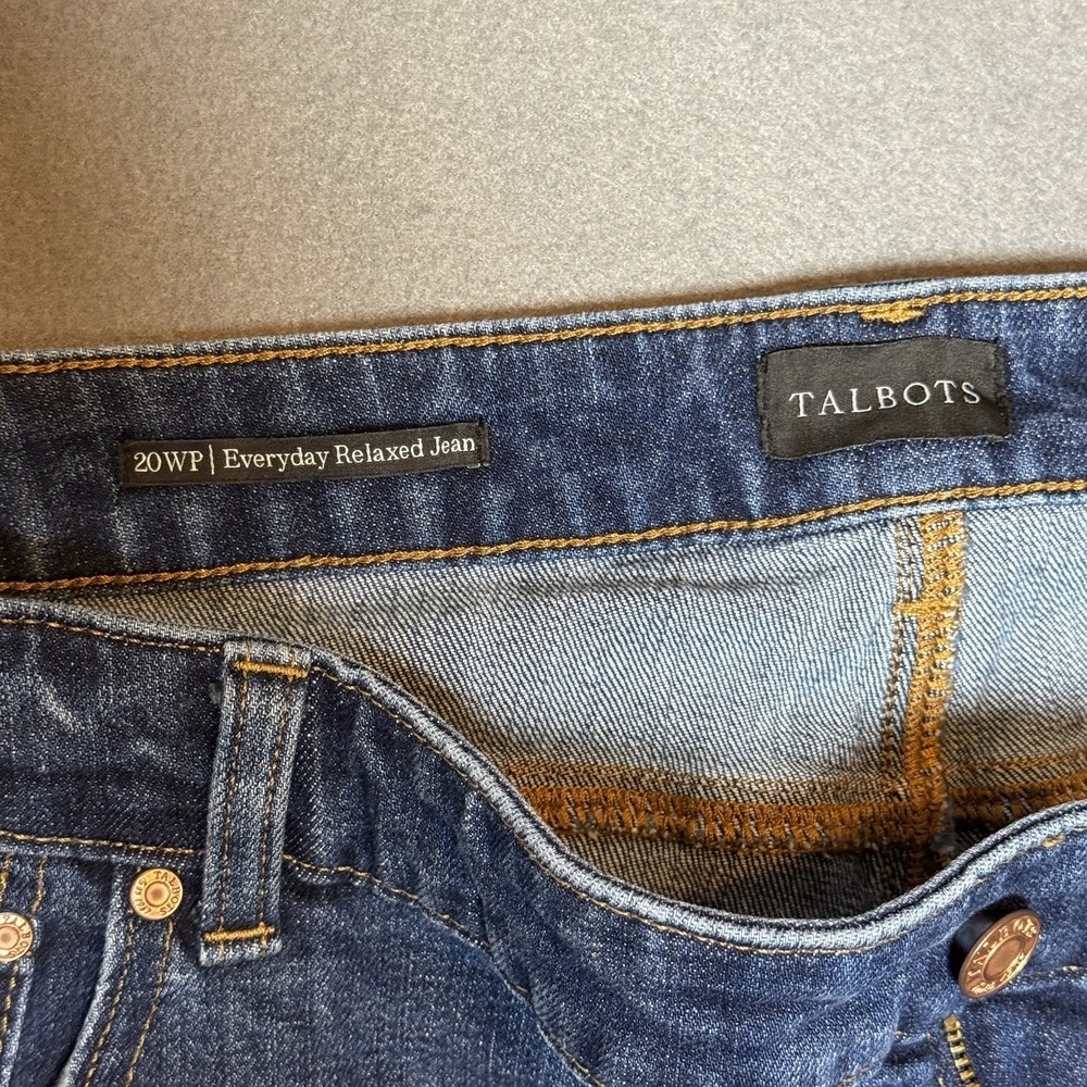 Talbots Everyday Relaxed Jeans Medium Wash Denim Women's Size 20WP - Picture 5 of 8